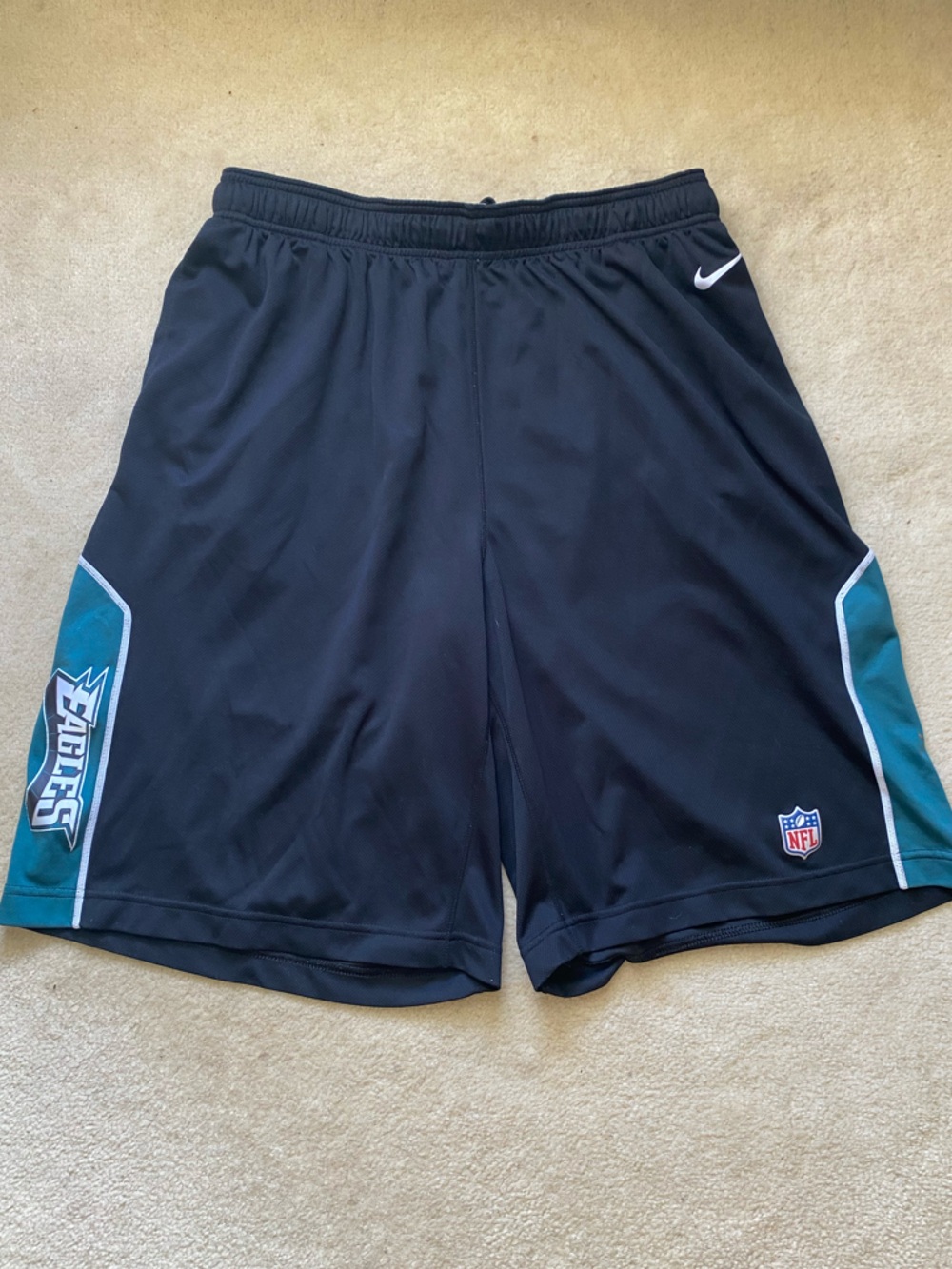 Nike Dri-Fit Philadelphia Eagles On Field Training Shorts NFL Mens Size XL Black
